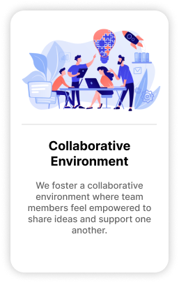 A team working together in a collaborative environment at Caretcloud.