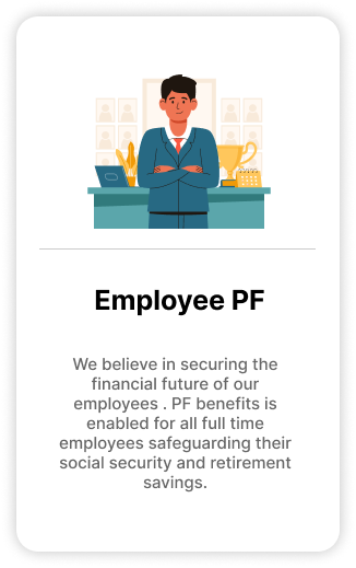 illustration of Employee Provident Fund (PF) benefits and savings